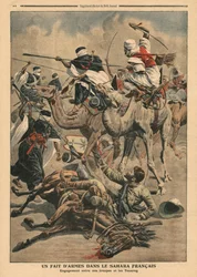 French Troops in Sahara, Illustration from 